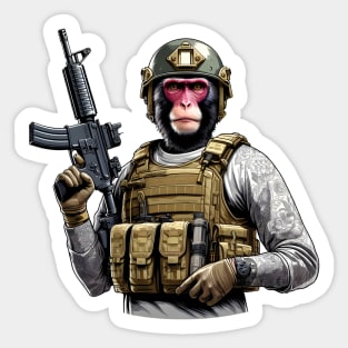 Tactical Monkey Sticker